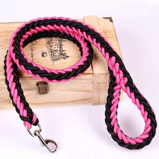 COLLIER + LAISSE "BLACK & PINK ARMY"
